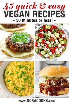 Easy Vegetable Recipes, Easy Vegan Recipes, Quick Easy Vegan, Plantbased Recipes, Best Vegan Recipes, Vegan Cooking, Vegan Dinner Recipes, Recipes For Beginners, Vegan Eating