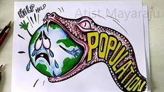 a drawing of a cartoon character with the word poppop painted on it