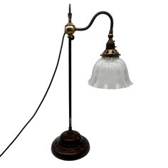 Antique Edwardian Rise & Fall Desk Lamp - Table Lamp - Heavy Cast Iron Base - Home Decor - Study Decor - Office Decor Shade angle can be altered with brass swivel (Photograph 3) It is wired and in working order but I recommend you have it professionally tested Height 21.5" (54cm) Please bear in mind that all my listings are  Antique or Vintage and therefore may have age related imperfections.  I will endeavour to point out any not shown in photographs. Measurements are approximate Photographs form part of the description Shipping: (TRACKED FOR OVERSEAS) - FOR MULTIPLE PURCHASES - PLEASE ASK FOR SHIPPING QUOTE For countries outside of the UK-USA-EUROPE-CANADA or AUSTRALIA, Please ask for shipping quote as other countries are not shown under 'Everywhere else' for postage. I have tried to quo Vintage Desk Lamp, Antique Table Lamps, Study Decor, Lamp Table, Vintage Desk, Decor Office, Live Light, Desk Lamp, Table Lamps