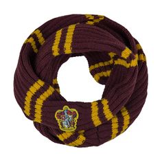 a harry potter scarf is shown on a white background with the hogwarts crest