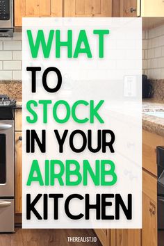 what to stock in your airbnb kitchen