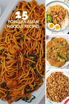 15 Popular Asian Noodle Recipes from Thailand, Malaysia, Korea, Japan, Indonesia and China! These are the top Asian noodle recipes on my blog from around the world. #noodle #noodles #noodlerecipe #noodlerecipes #asiannoodle #asiannoodles #dinner #lunch #asia #chinesefood #asianrecipe #asianrecipes #asiandishes #asianfood #chinesefood Healthy Dinner Recipes Asian, Dinner Recipes Asian, Vegetable Stir Fry Sauce, Noddle Recipes, Salad Lovers, Breaded Tofu, Vermicelli Recipes, Asian Noodle Dishes, Noodles Recipes