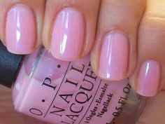 OPI I Pink I Love You Opi Pink Nail Polish, Pale Pink Nails, Soft Pink Nails, Opi Nail Polish, Hair Skin Nails