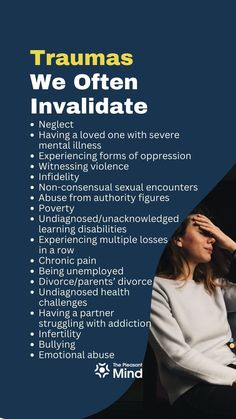 Uncover the traumas often dismissed or invalidated in society. From emotional neglect to gaslighting, explore the impact of these experiences on mental health and well-being. Let's create a space for validation, healing, and understanding. #TraumaAwareness #MentalHealth #Validation Exercise And Mental Health, Drama Education, Mental Health Activities, Life Choices Quotes, Mental Health Facts, Healing Words, Mental Health Support, Learning Disabilities