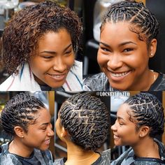 Starting Locs, Short Dread Styles, Short Dreadlocks Styles, Natural Hair Salons, Transitioning Hairstyles, Dreadlock Styles