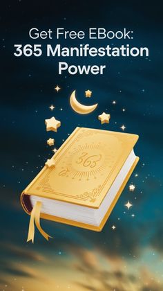 a book with the title get free ebook, 365 manfestation power written on it