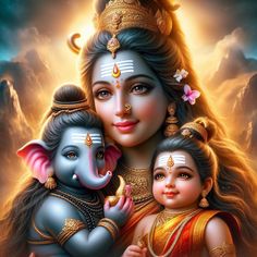 Lord Parvathi Devi Images, Parvathi Devi, Devi Photos, Gods Photos, Baby Murugan, Baby Murugan Paintings, Ganesha Art Illustration, Radha Beauty, Durga Picture