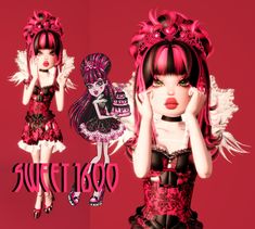 Birthday Dti Outfit, Draculora Monster High, Draculaura Dress To Impress, Dress To Impress Sweet 16, Draculaura Dress, Draculaura Outfit, Skins Roblox