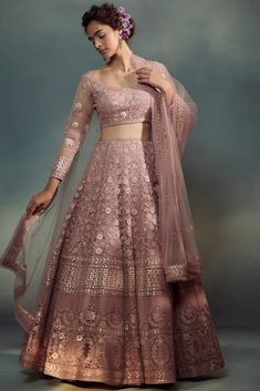 Festive Offers | Big Luxury Sales | Designer Wear Sale, Festive Season Sale At Pernia's Pop-Up Shop 2024 Brides Sister, Onion Pink, Latest Bridal Lehenga, Pink Lehenga, Desi Clothes, Embroidered Lehenga, Indian Wedding Wear, Embroidered Wedding, Embroidered Neckline