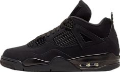 Jumpman Logo, All Black Looks, Jordan 4 Retro, Air Jordan 4, Air Jordan 4 Retro, The Court, Nike Air Jordan, All Black, Black Cat