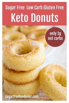 sugar free low carb gluten - free keto donuts with only 4 net cars