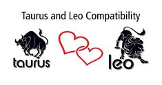 the zodiac sign taurus and leo are depicted in black and white with red hearts