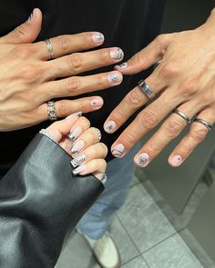 Shop our Influencers' top picks on Amazon Silver Chrome Nails, Manicure Nail Designs, Matte Top Coat, Hard Nails, Minimal Nails, Silver Chrome, Nail Jewelry, Silver Nails