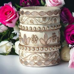 #falcon fashion designer ✨️ 👌 #artoftheday #bangles Bangles Photoshoot Ideas, Bangles Photoshoot, Embroidery Bangles, Stylish Bangles, Diy Bangles, Silk Thread Earrings Designs, Unique Wedding Jewelry