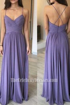 Bridesmaid Dress Chiffon, Evening Fashion, Purple Bridesmaid, Evening Dress Long, Purple Bridesmaids, V Neck Prom Dresses, Purple Bridesmaid Dresses, Dresses Cheap, Long Bridesmaid Dress