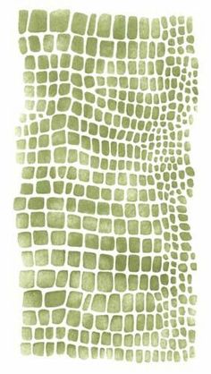 an abstract green pattern on white paper