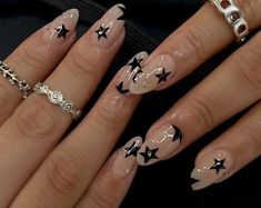 Almond Shaped Nails Designs, Punk Nails, Birthday Nails, Nails Inspo