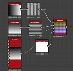 an image of a computer screen with multiple colors and lines on it, including red, white