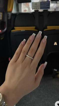 Bridesmaids Nails, Simple Acrylic Nails, French Tip Acrylic Nails, Classy Acrylic Nails, Acrylic Nails Coffin Short, Pink Acrylic Nails, Square Acrylic Nails