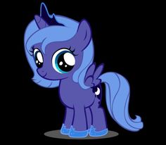 a little pony with big eyes standing in the dark