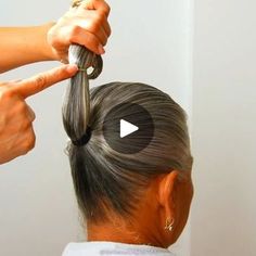 Easy Hair Updos For Beginners, Long Hair Dos, Childrens Hairstyles, Easy Bun Hairstyles For Long Hair, Updo Braids, Girly Hairstyles, Hair Updos Tutorials, Grey Hair Inspiration, Ponytail Hairstyles Easy