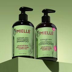 Rosemary Mint Strengthening Shampoo - Treat Dry And Brittle Hair Better! | Mielle Organics- MIELLE Rosemary Mint Shampoo, Mint Shampoo, Mint Hair, Hair Milk, Low Porosity Hair Products, Scalp Shampoo, Hair Masque, Hair Porosity, Rosemary Mint