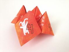 an origami elephant with numbers on it