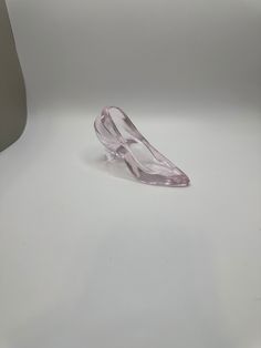 This pretty shoe high heel slipper is a light pink glass and made by Oneida. could be used as a paper weight or just as an addition to your shoe collection. Cute in the bedroom or bath. It is 5 inches long and 3 inches tall. I found no chips or cracks. Glass Slippers Shoes, Stained Glass Ballet Slippers, Glass Slipper Artwork, Pretty Shoes High Heels, Glass Slipper Shoe, Glass Slippers Cinderella, Glass Shoes, High Heel Slippers, Glass Slipper