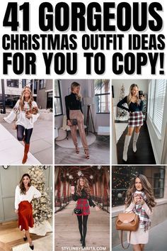 Trendy Outfits Christmas, Christmas Spectacular Outfits, Christmas Women Outfits Casual, Trendy Christmas Party Outfit, Xmas Party Outfits Casual, Womans Christmas Outfit, Holiday Concert Outfit Ideas, Xmas Eve Outfits Women, Christmas Outfit Ideas For Women 2023