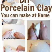 a poster with instructions on how to do porcelain clay