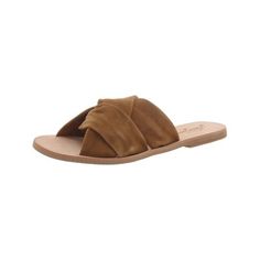 Free People brand offers bohemian luxury apparel and accessories for a free spirited fashion lifestyle. Manufacturer: Free People Style Type: Slide Sandals Collection: Free People Sleeve Length: Material: Leather/Manmade Fabric Type: Leather Specialty: Criss-Cross Front Sku: BH5968637 Size: 38 (US Women's 8) M.  Color: Brown.  Gender: female.  Age Group: adult. Office Shoes Women, Womens Slides Sandals, Wide Width Sandals, People Brand, Free People Style, Womens Sandals Wedges, Slides Women, Leather Slide Sandals, Womens Slides