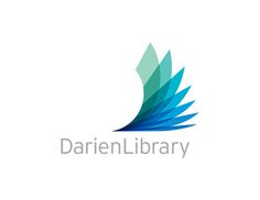 the logo for darren library, which is designed to look like an abstract bird