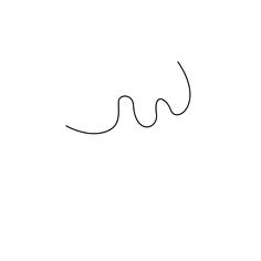 a black and white drawing of a wave on a white background with the word love written in cursive writing