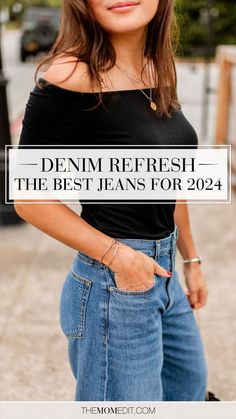 Painter Jeans Outfit, Mom Jean Styles, Jeans Women 2024, Relaxed Jeans Women Outfit, Jeans For Women In Their 40s, Jeans Trend 2024, 2024 Denim