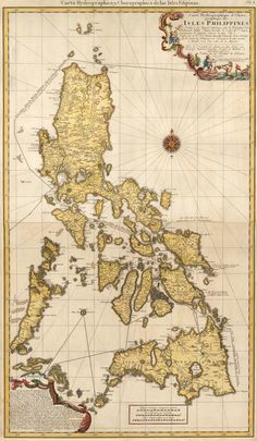 an old map of the philippines