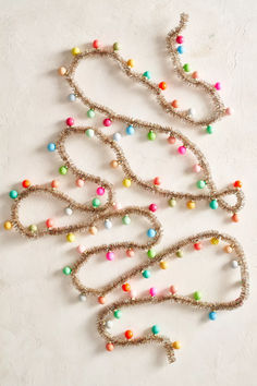 multicolored beaded necklace on white background