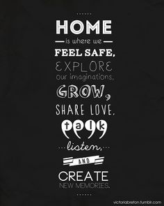 a black and white poster with the words home is where we peelsafe, explore our