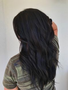 Dark Brown Long Hairstyles, Dimensional Brunette Black Hair, Dark Hair Almost Black, Dark Brown Hair Color No Highlights, Dark Brown Hair Black Highlights, Dark Chocolate Brown Hair Color Espresso, Dark Hair Fall 2024, Medium To Dark Brown Hair Color Ideas, Almost Black Brown Hair