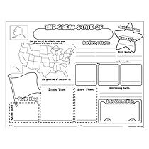 the great state of washington worksheet with pictures and information for students to use