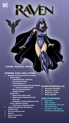 the poster for raven is shown in blue and black colors, with an image of a woman