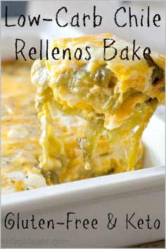 low - carb chile rellens bake with gluten - free and keto