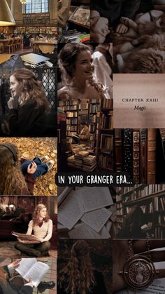 a collage of books and pictures with the caption in your grunger era