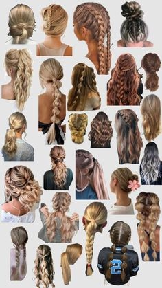 Regency Hairstyles, Softball Hairstyles, Cute Hairstyles For School, Sport Hair, Game Day Hair, Hairdos For Curly Hair