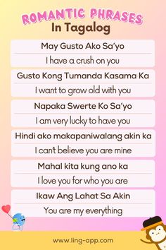 an image of romantic phrases in tagalog