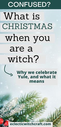 a christmas card with the words, what is christmas when you are a witch?