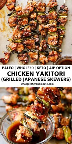 chicken yakitorii grilled japanese skewers