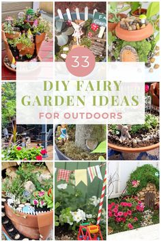 garden ideas that are easy to make and great for outdoor decor or as an indoor planter