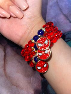 1 pc trendy spiderman beaded bracelet <3 Spiderman Beaded Bracelet, Mens Beaded Bracelets, Beaded Bracelet, Spiderman, United Kingdom, Jewelry Bracelets, Etsy Accessories, Beaded Bracelets, Gift Card