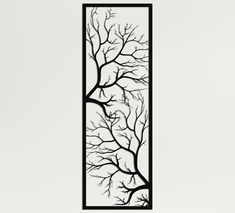 PRICES MAY VARY. Unique Design Metal Wall Art, Tree Wall Decor for indoor and outdoor use. Dimensions: *14"W x 40"H / 34x100 cm / *16"W x 47"H / 40x118 cm Color: Matt Black, Black textured static powder coating. Product stands 2 cm (0.78") away from the wall. Product Material: 2 mm steel - Quality Lightweight 16 Gauge Steel. Easy to hang from hidden hanger. You just need a nail on the wall. Easy to hang from backside hanger. You just need a nail on the wall. This type of mounting makes the artwo Laser Cut Metal Wall Art, Branch Wall Decor, Wall Decor Geometric, Ombres Portées, Laser Cut Decor, Wall Art Tree, Tree Sign, Acrylic Wall Decor, Tree Signs