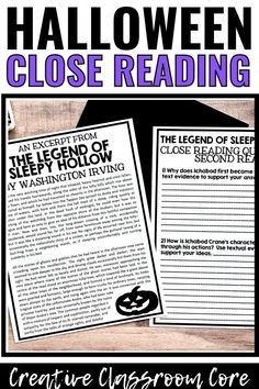 Reading Activities For Middle School, Activities For Halloween, Halloween Reading Comprehension, Dracula By Bram Stoker, Teaching 6th Grade, Teaching Lessons Plans